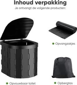 KNGZ Outdoor Gear – Camping Toilet – Nieuw Model – Biologisch Afbreekbare Zakjes – Opvouwbare Camping Toilet Met Deksel – Camping Toilet Hoge Zit – Draagbare WC Emmer Volwassen – Draagbaar Mobiel Potje – Nachtemmer – Opvouwbaar Toilet – Kamperen 17 KNGZ Outdoor Gear – Camping Toilet – Nieuw Model – Biologisch Afbreekbare Zakjes – Opvouwbare Camping Toilet Met Deksel – Camping Toilet Hoge Zit – Draagbare WC Emmer Volwassen – Draagbaar Mobiel Potje – Nachtemmer – Opvouwbaar Toilet – Kamperen -Sport Buiten 1087x1200
