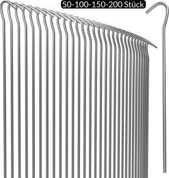 Gardebruk Haringen Set Van 100 Gegalvaniseerd Staal LxØ 200x3,5mm -Sport Buiten 1142x1200 1