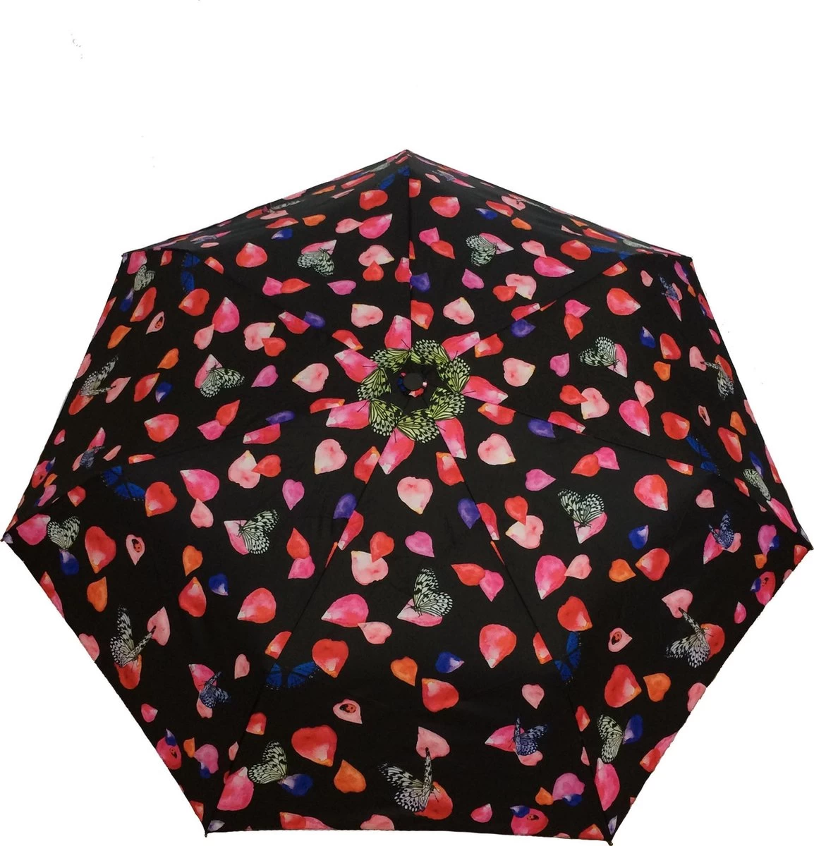 Smati Pétale Opvouwbare Stormparaplu - Paraplu - Auto Open/Dicht - ø 90 Cm - Zwart/Multi Kleur 5 Smati Pétale Opvouwbare Stormparaplu - Paraplu - Auto Open/Dicht - ø 90 Cm - Zwart/Multi Kleur - Afbeelding 3