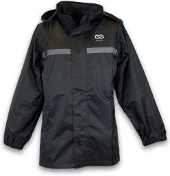 Infinity Goods Regenpak - Dames & Heren - Maat L - Waterdicht & Ademend - Reflecterend - Zwart -Sport Buiten 1156x1200