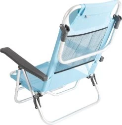 Bo-Camp Beach Chair - Monaco - Aluminium - Blauw -Sport Buiten 1176x1200