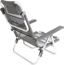 Bo-Camp Beach Chair - Monaco - Aluminium - Grijs -Sport Buiten 1184x1200