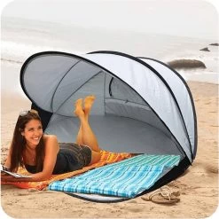 Deryan Luxe Pop Up Strandtent XXL - Anti-UV 50+ - Zilver -Sport Buiten 1198x1200 1