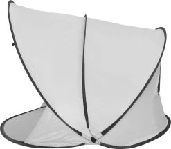 Deryan Luxe Pop Up Strandtent XXL - Anti-UV 50+ - Zilver -Sport Buiten 1200x1047 2