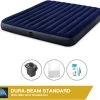 Intex Luchtbedset Intex Luchtbed - 2-Persoons - 183 X 203 X 25 Cm - Blauw + Intex Elektrische Pomp - 650 Liter/min + Hoeslaken Wit + Reparatieset -Sport Buiten 1200x1087 1