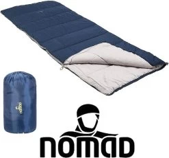 NOMAD® Brisbane Slaapzak | 205x80cm Blauw | Lichtgewicht & Kwalitatief | Dekenmodel Slaapzak | Incl Hoes -Sport Buiten 1200x1118