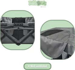 FableKids LEO X4Plus Opvouwbare Wagen Met Dak Fossil Grey -Sport Buiten 1200x1134