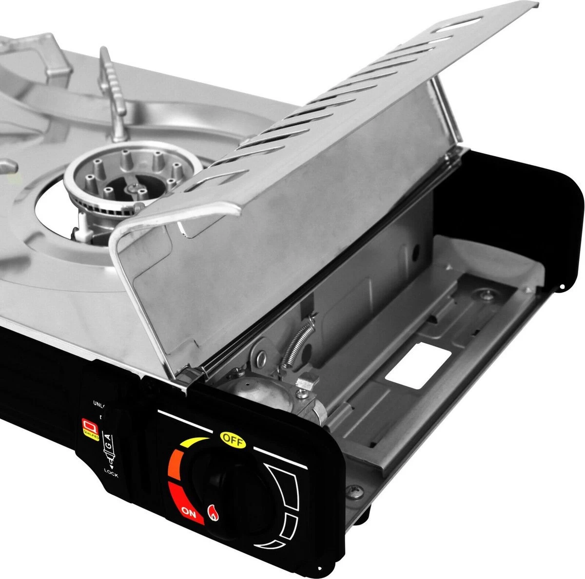 SMH LINE® Dubbele Camping Kooktoestel - 2 Pits - 2x 2500W - Incl. 16x Gasflessen 5 SMH LINE® Dubbele Camping Kooktoestel - 2 Pits - 2x 2500W - Incl. 16x Gasflessen - Afbeelding 3