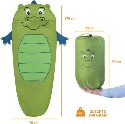 Dutch Mountains Kinderslaapzak Nijlpaard - 170 X 70cm Polyester - Zacht Lichtgewicht – Opberghoes -Sport Buiten 1200x1190 1