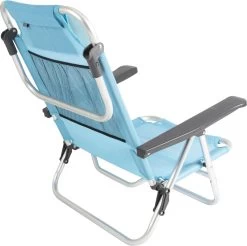 Bo-Camp Beach Chair - Monaco - Aluminium - Blauw -Sport Buiten 1200x1196