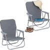Relaxdays Strandstoel Opvouwbaar - Set Van 2 - Lage Campingstoel - Kampeerstoel Leuning - Grijs -Sport Buiten 1200x1197 2