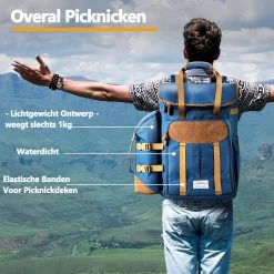 Cabinmax Koeltas - Koelrugzak - Picknick - Picknicktas Met Flessenhouder - Koelrugtas 24L - Olive Green -Sport Buiten 1200x1198 1