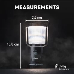 Favour L1061 Camping Lamp LED, 875 Lumen, IP64, Waterdicht, Draagbare Kampeerlamp, Tentlamp, Schokbestendig, 4 Verschillende Lichtmodi Incl Kaarslicht-modus, Afneembaar Deksel, Handig & Compact Formaat -Sport Buiten 1200x1200 158