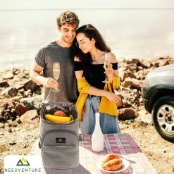 Needventure Koeltas - Lunchtas - Koelrugtas - Picknicktas - 20 Liter - Flessenhouder - Bieropener - Grijs -Sport Buiten 1200x1200 174