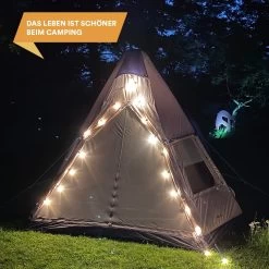 Skandika Tipi Kotona Air Opblaasbare Tent – Opblaasbare Tenten - 4 Persoons Tipi Tent – Tenten - Campingtent – Ingenaaide Tentvloer – Muggengaas – 260 Cm Stahoogte – 490 X 370 X 260 (L X B X H) – Outdoor, Camping, Tuin – Luchttent - Kamperen - Beige -Sport Buiten 1200x1200 264