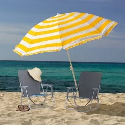 Relaxdays Strandstoel Opvouwbaar - Set Van 2 - Lage Campingstoel - Kampeerstoel Leuning - Grijs -Sport Buiten 1200x1200 276