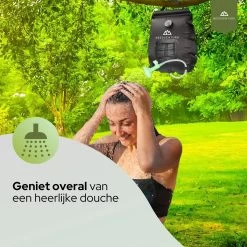 Needventure Solar Douche - Camping Douchezak - Buiten Douche - Tuindouche - Inclusief Thermometer - Waterzak Met Douchekop - 20L - Zwart -Sport Buiten 1200x1200 318