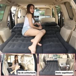 Merkloos Auto Luchtbed - Multifunctioneel - Achterbank - 2 Persoons - Opblaasbaar Bed - Luchtmatras - Reizen - Vakantie - Kamperen - Inclusief Elektrische Pomp - Zwart -Sport Buiten 1200x1200 338