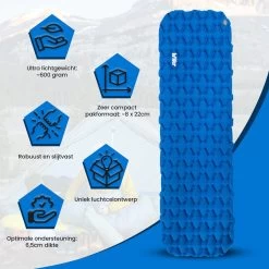 Hikr® Luchtbed - Slaapmat - Opblaasbaar Matras - Lichtgewicht - Outdoor - Camping - Hiking & Wandelen 12 Hikr® Luchtbed - Slaapmat - Opblaasbaar Matras - Lichtgewicht - Outdoor - Camping - Hiking & Wandelen -Sport Buiten 1200x1200 369