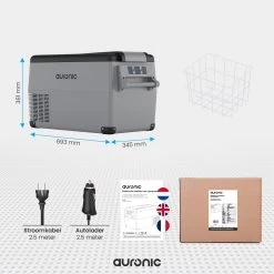 Auronic Elektrische Koelbox - 30.4L - Compressor - 12V En 240V - Grijs 15 Auronic Elektrische Koelbox - 30.4L - Compressor - 12V En 240V - Grijs -Sport Buiten 1200x1200 58