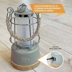 Skandika Kiruna LED-Lamp – Tentlampen – Campinglampen – Buiten Lantaarn – Buitenverlichting – Buiten Lamp - Retro Outdoor Camping Lamp Met Powerbank, Traploos Dimbaar, Draadloos, Oplaadbare Batterij, USB, Warm En Koud Wit, 75h Lichtduur – Beige -Sport Buiten 1200x1200 86