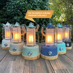 Skandika Kiruna LED-Lamp – Tentlampen – Campinglampen – Buiten Lantaarn – Buitenverlichting – Buiten Lamp - Retro Outdoor Camping Lamp Met Powerbank, Traploos Dimbaar, Draadloos, Oplaadbare Batterij, USB, Warm En Koud Wit, 75h Lichtduur – Beige -Sport Buiten 1200x1200 89