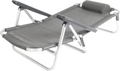 Bo-Camp Beach Chair - Monaco - Aluminium - Grijs -Sport Buiten 1200x715