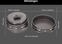 Hikr® Camping Pannenset - Complete 22-delige Kookset - Lichtgewicht - Kookgerei Servies - Outdoor - BPA-vrij - Keukengerei Set -Sport Buiten 1200x848
