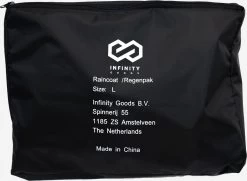 Infinity Goods Regenpak - Dames & Heren - Maat L - Waterdicht & Ademend - Reflecterend - Zwart -Sport Buiten 1200x878 1