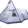 Skandika Tipi Kotona Air Opblaasbare Tent – Opblaasbare Tenten - 4 Persoons Tipi Tent – Tenten - Campingtent – Ingenaaide Tentvloer – Muggengaas – 260 Cm Stahoogte – 490 X 370 X 260 (L X B X H) – Outdoor, Camping, Tuin – Luchttent - Kamperen - Beige -Sport Buiten 1200x878