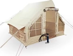 Opblaasbare Vier Persoons Tent Beige 300x200x210 Cm -Sport Buiten 1200x920