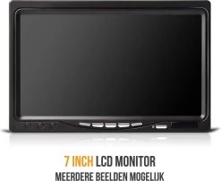 Strex Achteruitrijcamera Set Draadloos - 7" Scherm - 18LED Nachtzicht 15m - IP67 Waterdicht - Achteruitrij Camera - Geschikt Voor Auto/ Camper / Caravan / Vrachtwagen / Landbouw / Boot / Tractor -Sport Buiten 1200x981