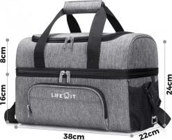 Lifewit 20L Koeltas | 20 Liter | Opvouwbaar | Koelbox-Koeltas | Isolatietas/ Picknicktas Voor Levensmiddelen / Grijs 15 Lifewit 20L Koeltas | 20 Liter | Opvouwbaar | Koelbox-Koeltas | Isolatietas/ Picknicktas Voor Levensmiddelen / Grijs -Sport Buiten 1200x982