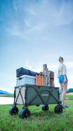 Flextail Gear Bolderkar Opvouwbaar Ezy Wagon - Tot 100KG - Wielen Loskoppelbaar - Zwart -Sport Buiten 674x1200 1