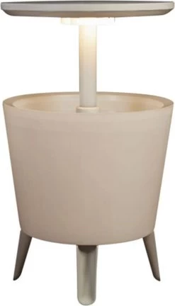 Keter Coolbar Partytafel – Lichtgevend - 49,5x49,5x57cm - Wit