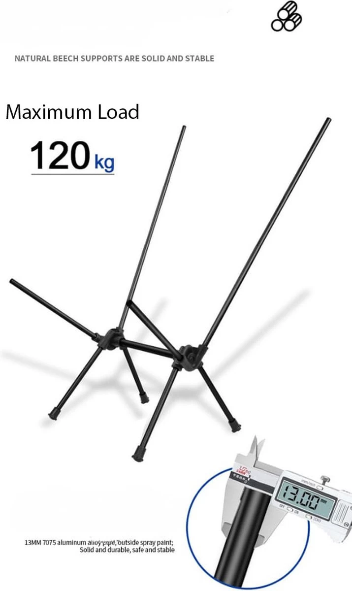 Lopoleis® Campingstoel – Campingstoel Opvouwbaar – Visstoel – Vouwstoel – Strandstoel – Inklapbaar – Lichtgewicht – Outdoor Stoel - Hoge Rugleuning 5 Lopoleis® Campingstoel – Campingstoel Opvouwbaar – Visstoel – Vouwstoel – Strandstoel – Inklapbaar – Lichtgewicht – Outdoor Stoel - Hoge Rugleuning - Afbeelding 3