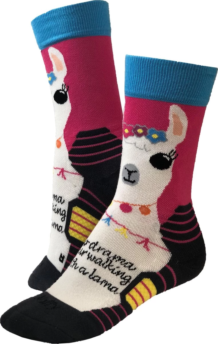 Wandelsokken - Molly Socks - Lama Socks - Maat 36-41 - Hiking - Sokken - Bamboo - Bamboe Sokken - Hypoallergeen - Antibacterieel - Leuke Sokken - Wandel Accessoires - Wandelen - Cadeau Tip 4 Wandelsokken - Molly Socks - Lama Socks - Maat 36-41 - Hiking - Sokken - Bamboo - Bamboe Sokken - Hypoallergeen - Antibacterieel - Leuke Sokken - Wandel Accessoires - Wandelen - Cadeau Tip - Afbeelding 2