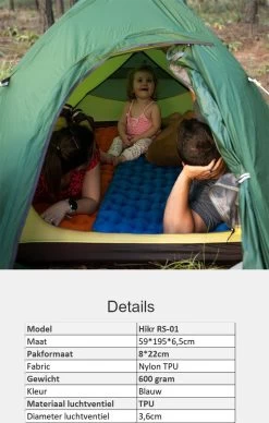 Hikr® Luchtbed - Slaapmat - Opblaasbaar Matras - Lichtgewicht - Outdoor - Camping - Hiking & Wandelen 13 Hikr® Luchtbed - Slaapmat - Opblaasbaar Matras - Lichtgewicht - Outdoor - Camping - Hiking & Wandelen -Sport Buiten 764x1200