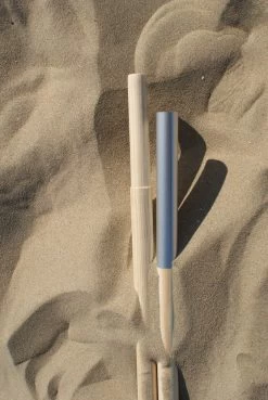 Sunline TOPPER!! Strand Windscherm Kobalt Blauw - Wit - 5 Meter Sterk Dralon Met 2 Delige Stokken 180 Cm -Doekhoogte 140 Cm -Sport Buiten 804x1200 2