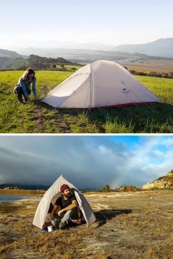 Cloud Up 3 Upgraded - Naturehike® - Tent 3 Persoons - Lichtgewicht Tent - Incl. Grondzeil - 20D 4000MM - Outdoor Kampeertent - Waterdicht - Hiking & Wandelen -Sport Buiten 804x1200