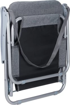 Relaxdays Strandstoel Opvouwbaar - Set Van 2 - Lage Campingstoel - Kampeerstoel Leuning - Grijs -Sport Buiten 805x1200