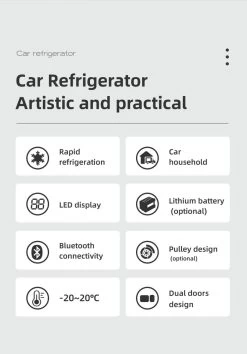 Alpicool 55L - Koelkast/vriezer - 12V-24V/230V - Compressor - APP - Voor Auto En Huis - Outdoor Camping Benodigdheden -Sport Buiten 837x1200