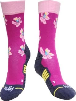 Wandelsokken - Molly Socks - Gladios Flower Socks - Maat 36-41- Gladiolen - Hiking - Sokken - Bamboo - Bamboe Sokken - Hypoallergeen - Antibacterieel - Leuke Sokken - Wandel Accessoires - Wandelen - Cadeau Tip