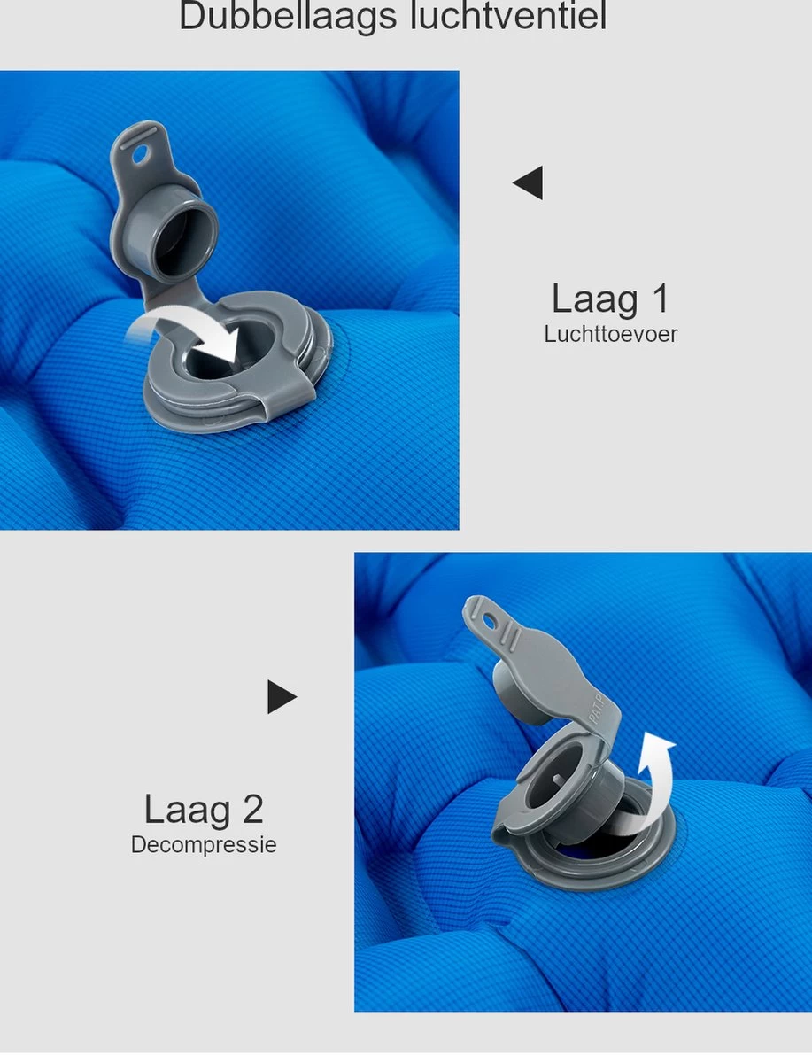 Hikr® Luchtbed - Slaapmat - Opblaasbaar Matras - Lichtgewicht - Outdoor - Camping - Hiking & Wandelen 8 Hikr® Luchtbed - Slaapmat - Opblaasbaar Matras - Lichtgewicht - Outdoor - Camping - Hiking & Wandelen - Afbeelding 6