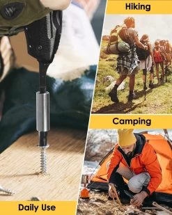 BOTC Multitool Zakmes - 14-in-1 Multitool - Blikopener / Flesopener / Zakmes / Schroevendraaier/ 9 Verwisselbare Schroeven / Draagetui - Voor Outdoor Camping/Wandelen -Sport Buiten 960x1200 3