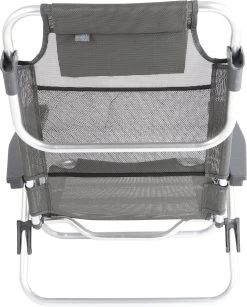 Bo-Camp Beach Chair - Monaco - Aluminium - Grijs -Sport Buiten 964x1200